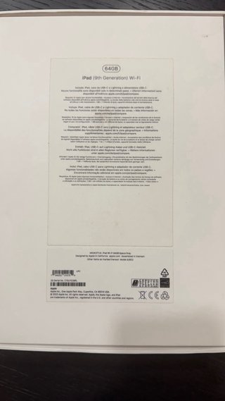iPad 9ª Gen 64GB Wi-Fi Grigio Siderale