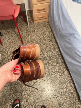 Náuticos de piel marrón talla 43