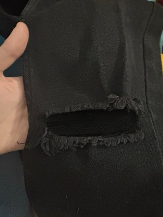 Pantalón vaquero pitillo Bershka negro