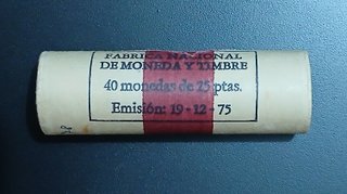 Cartucho F.N.M.T 25 Pesetas 1975 *78