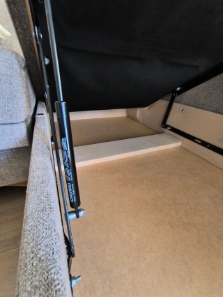 Chaiselongue gris tela