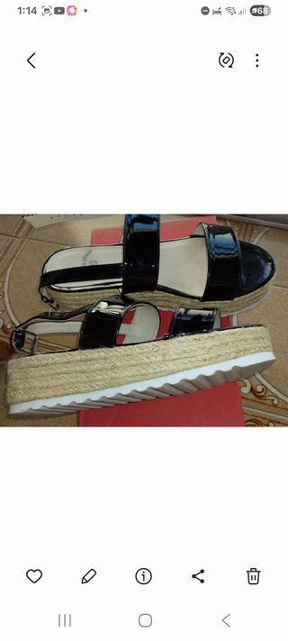 Sandalias negras Talla 37