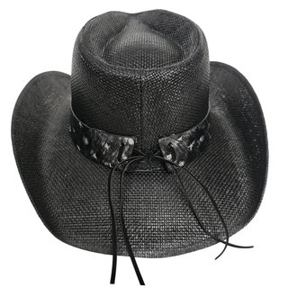 Sombrero Vaquero Negro Talla 58cm (S-M) Cowboy New
