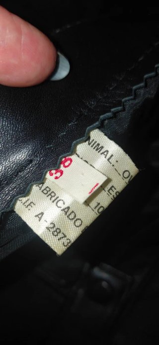 Falda Tubo Cuero Cordero T38 Negra