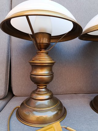 Par de Candeeiros de Mesa Estilo Vintage
