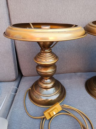 Par de Candeeiros de Mesa Estilo Vintage