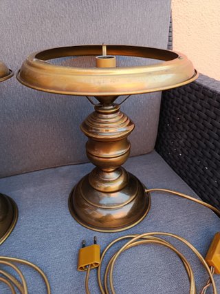 Par de Candeeiros de Mesa Estilo Vintage
