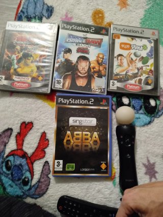 Lote 4 juegos PS2 y mando también cambio por algo