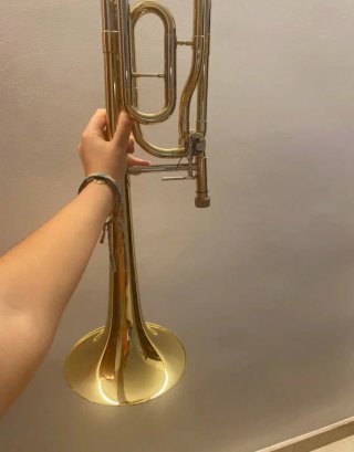 Trombón de varas con transpositor