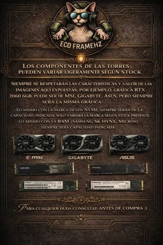 PC GAMING RYZEN 5 3600 + RTX 2060 6GB DLSS