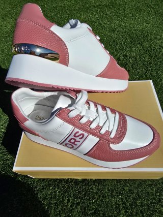 Zapatillas Michael Kors Talla 38 Rosa/Blanco