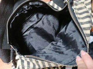 Mochila às riscas