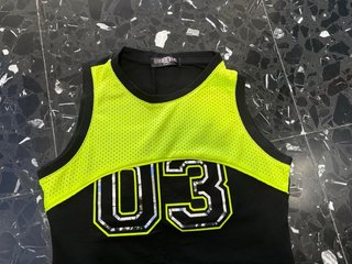 Vestitino donna Erick Evans nero/giallo taglia S