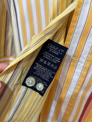 Camisa GANT Rayas Multicolores 90s/Y2K Talla L