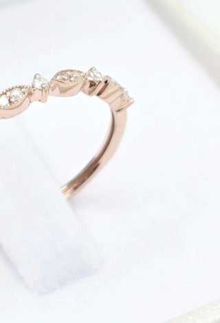Anillo Oro Rosa Diamantes 0.97ct