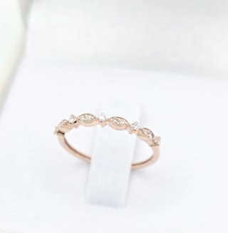 Anillo Oro Rosa Diamantes 0.97ct