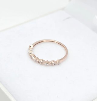 Anillo Oro Rosa Diamantes 0.97ct