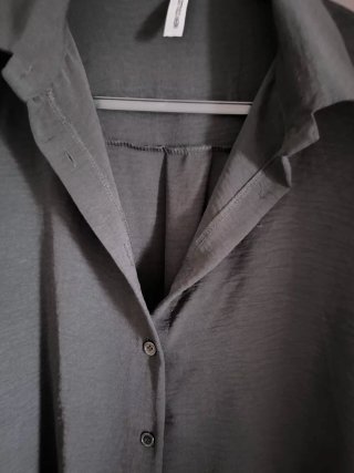 Camisa negra oversize. Talla grande.  Hasta una 56