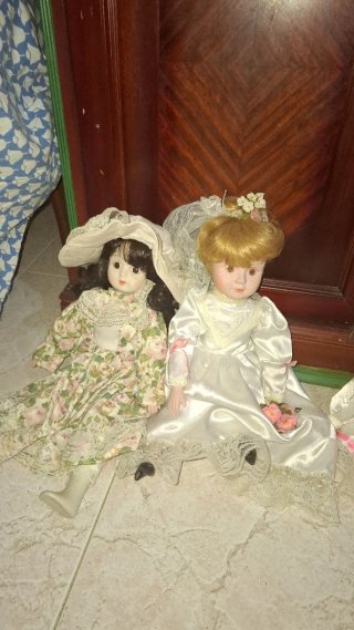Muñecas de porcelana vintage