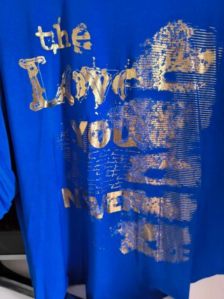 Camiseta azul.Talla grande, da hasta 56. Nueva