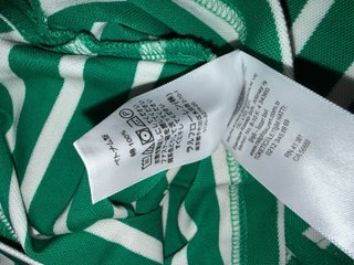 Polo Ralph Lauren Verde e Branco Listrado