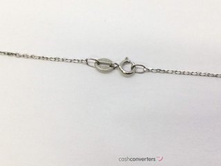 collar oro 18k con diamante de laboratorio 23cm