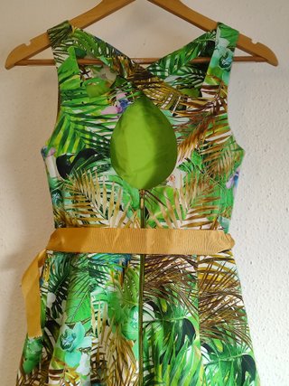 Vestido corto verano tropical Suite Blanco