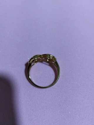 Anillo Infinito Chapado Oro 18k Talla 8