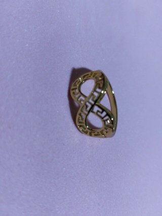Anillo Infinito Chapado Oro 18k Talla 8