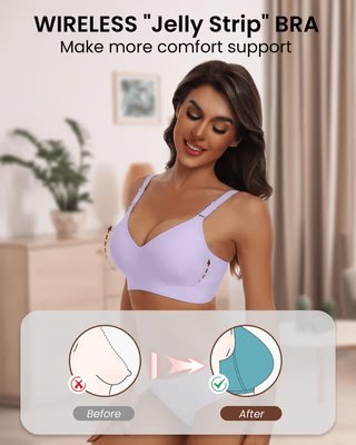 Sujetador push-up inalámbrico sin costuras