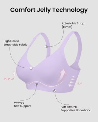 Sujetador push-up inalámbrico sin costuras