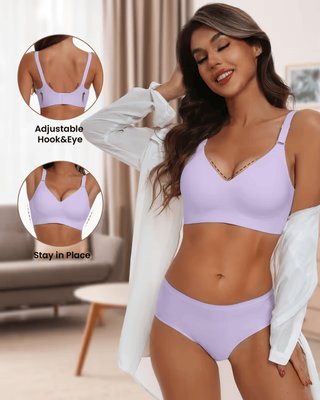 Sujetador push-up inalámbrico sin costuras