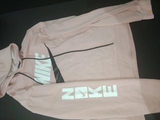 Sudadera Nike Rosa y Blanca