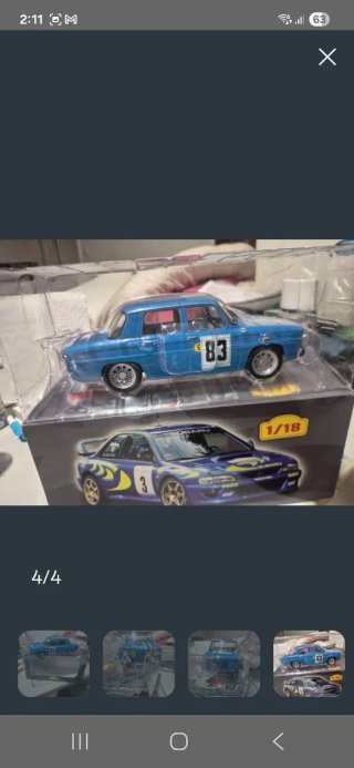 Maqueta 1/18 Renault 8 Montecarlo