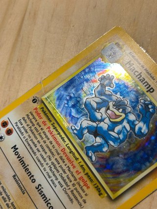 Carta Pokémon Machamp Base Set 1ª Edición