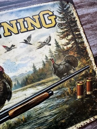 Letrero cartel Metálico Browning Caza Pavo