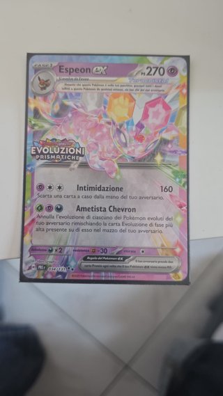 Carta Pokemon Espeon EX Teracristal 270 PS