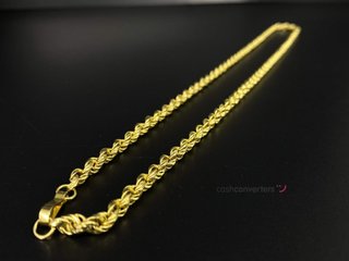 cadena oro 18k 28cm
