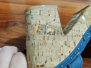 Sandalias de cuña con estampado étnico