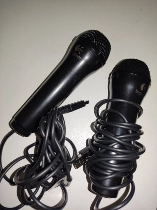 2 Micrófonos Logitech USB Negros