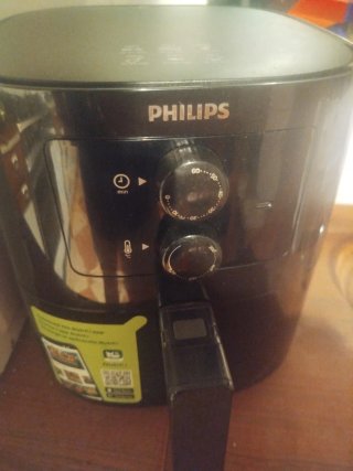 Freidora de aire Philips negra