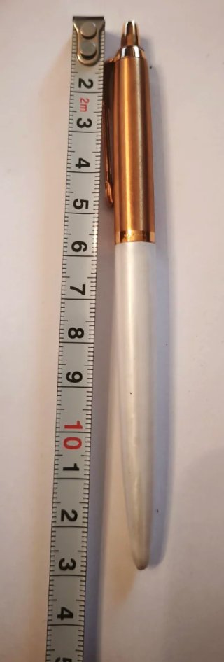 Pluma y bolígrafo nacar y chapado