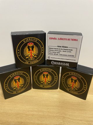 Estuche conmemorativo Ejercito de Tierra