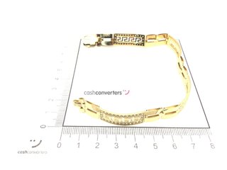 pulsera oro 18k con piedra con circonita
