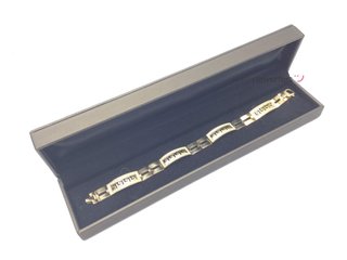 pulsera oro 18k con piedra con circonita