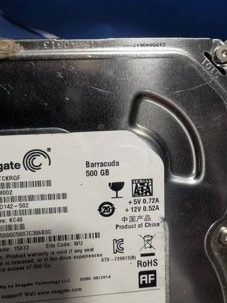 Lote 3 discos duros internos SEAGATE 500, 250 y 80 GB