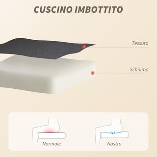 Silla De Oficina Masajeadora 4 Puntos Vibrante Con Función De Balanceo Y Calor, Silla De Oficina Escritorio En Piel PU Con Apoyabrazos Plegables, Altura Ajustable, Negro