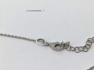 collar plata 925mm con piedra con circonita 22cm