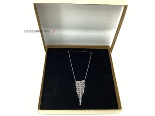 collar plata 925mm con piedra con circonita 22cm