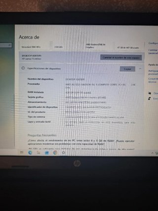 Portátil HP Negro